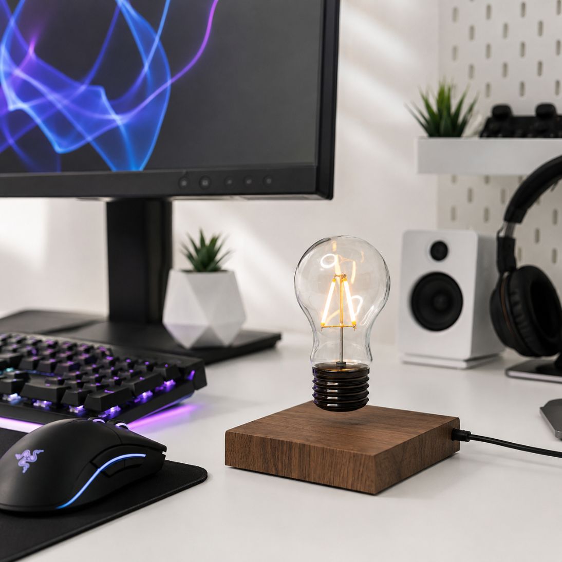 Floating Bulb Light