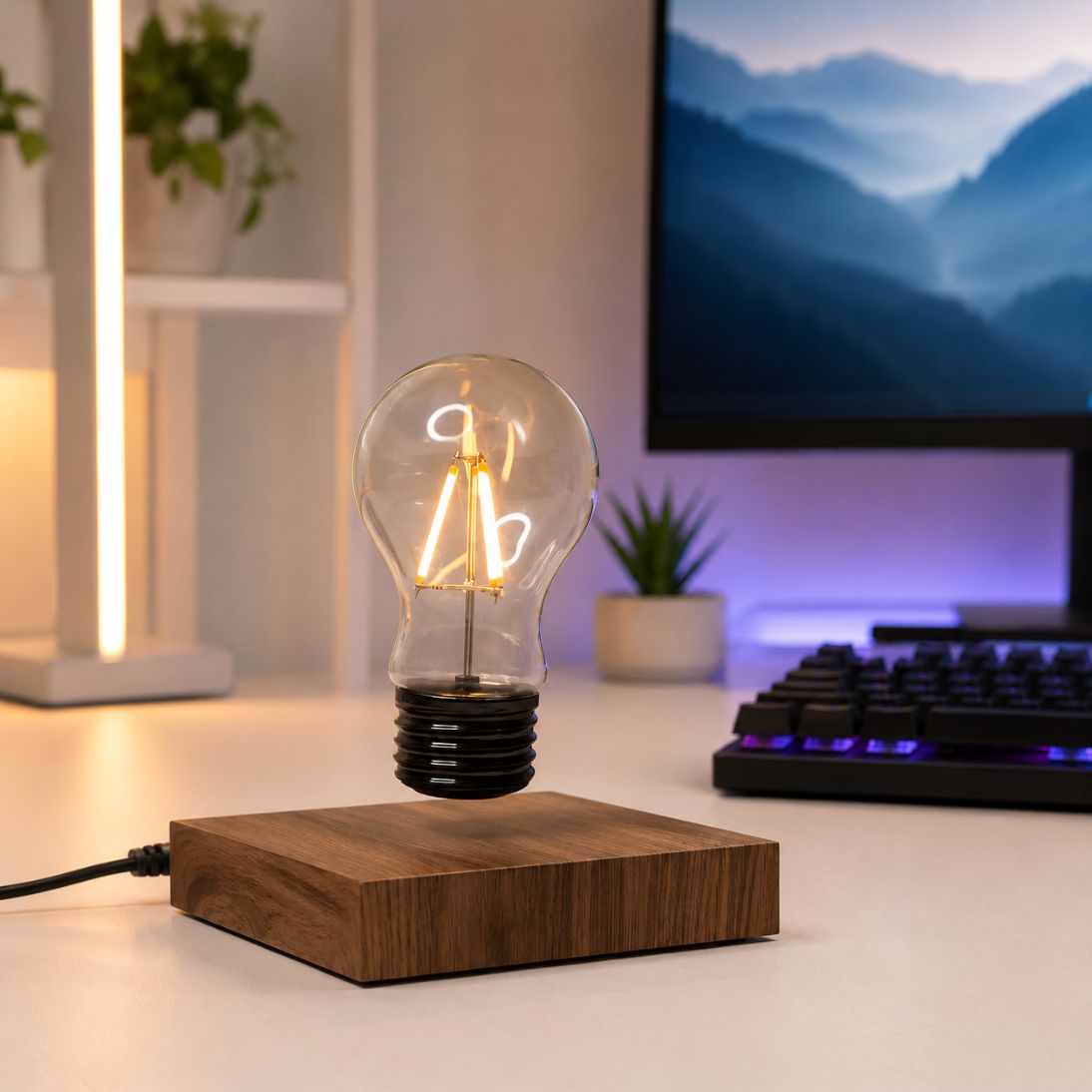 Floating Bulb Light