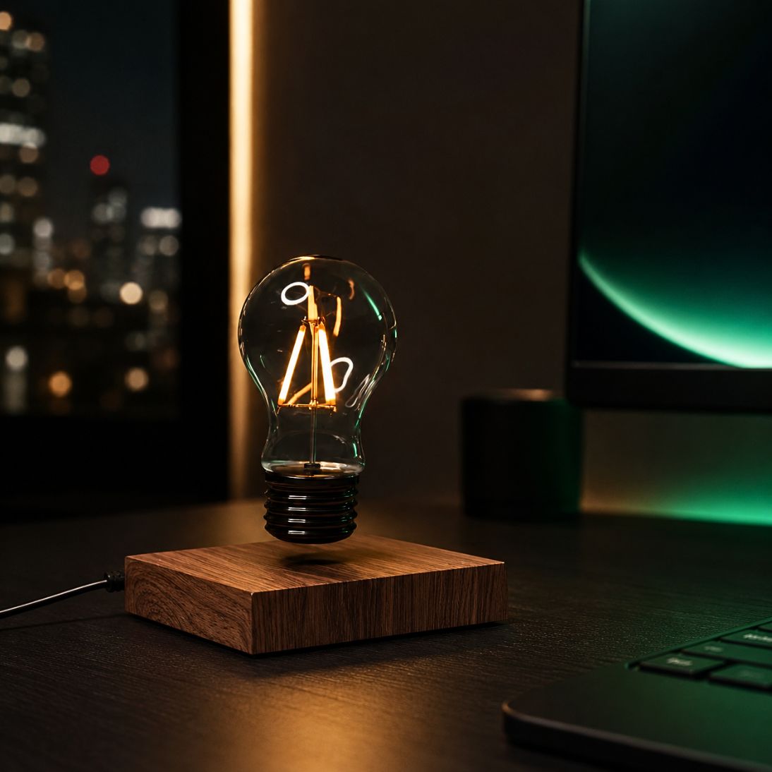 Floating Bulb Light