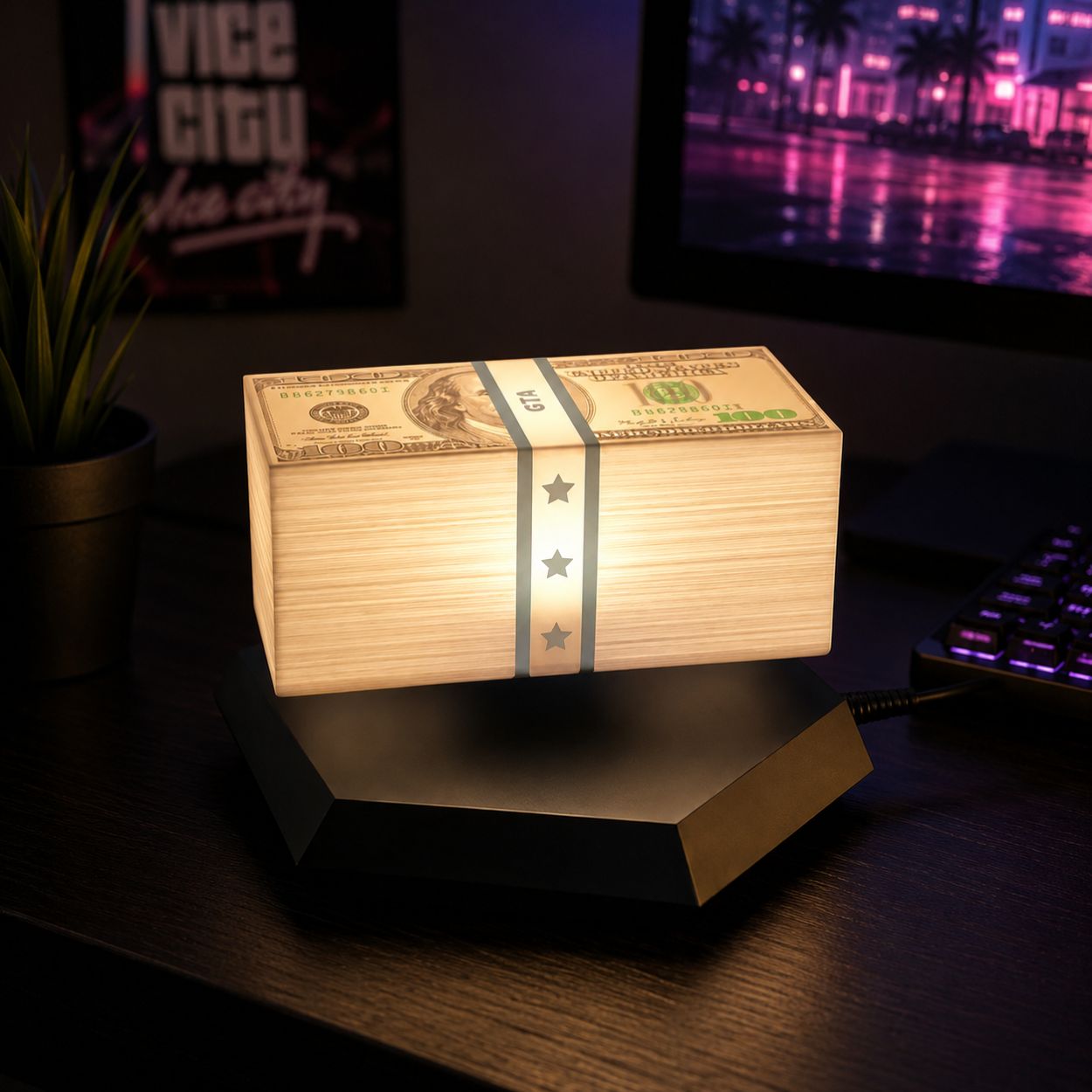 Floating Cash Lamp